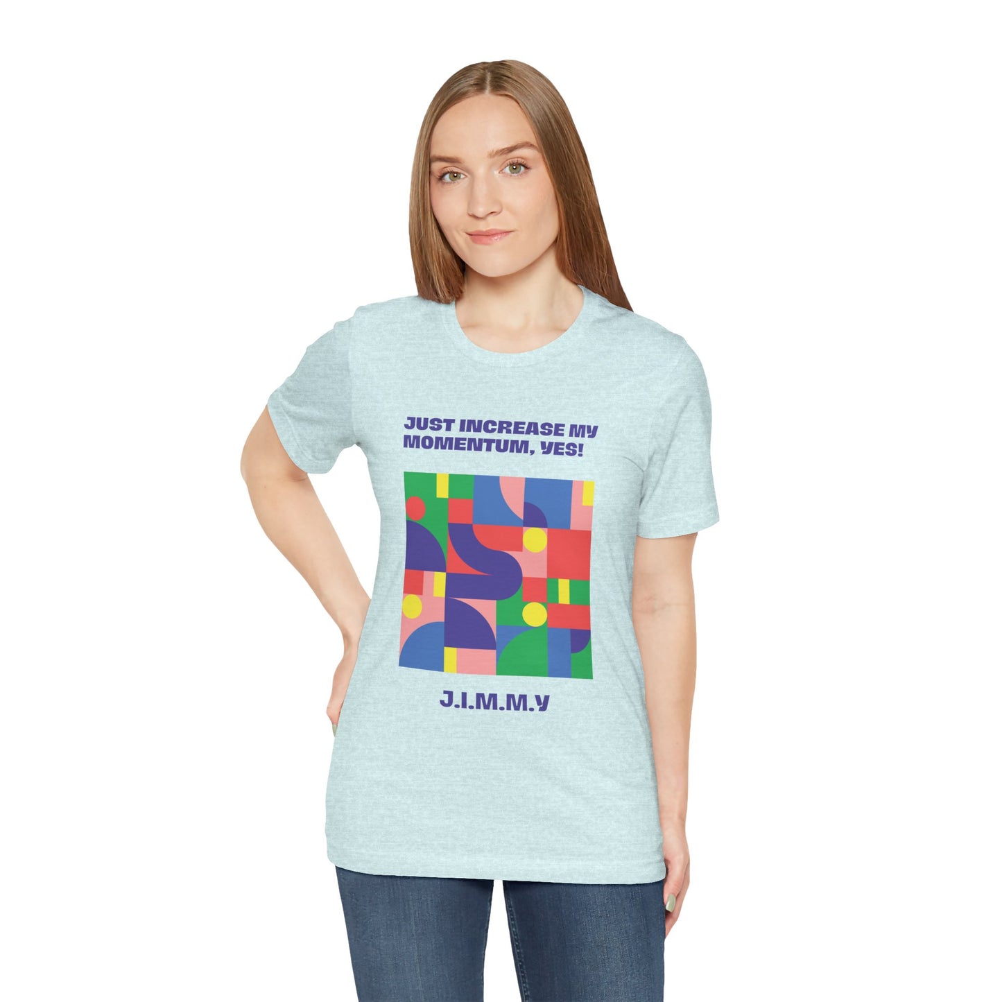 Personalized Momentum Graphic Colorful Geometric Design Tee