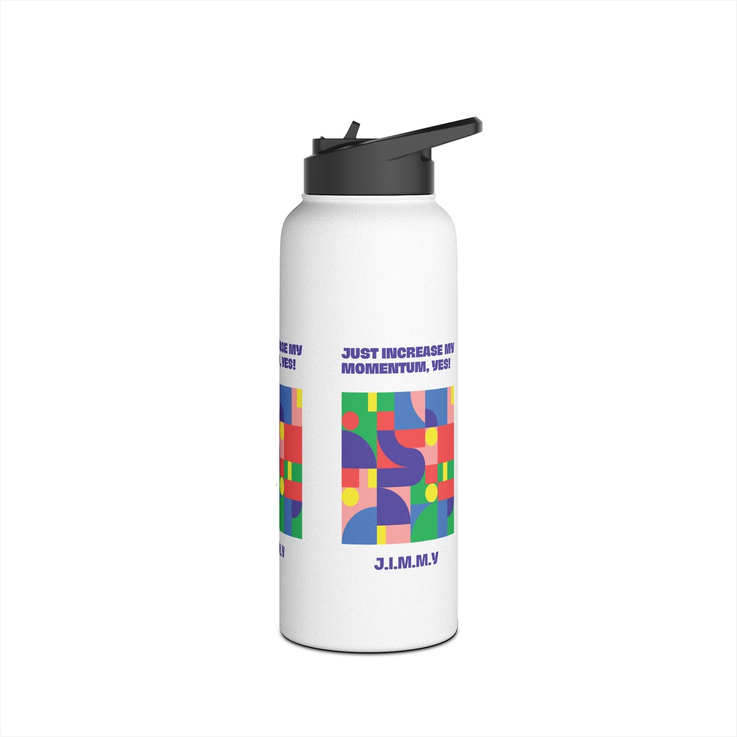 Personalized Initial Quote Colorful Momentum Stainless Steel Water Bottle