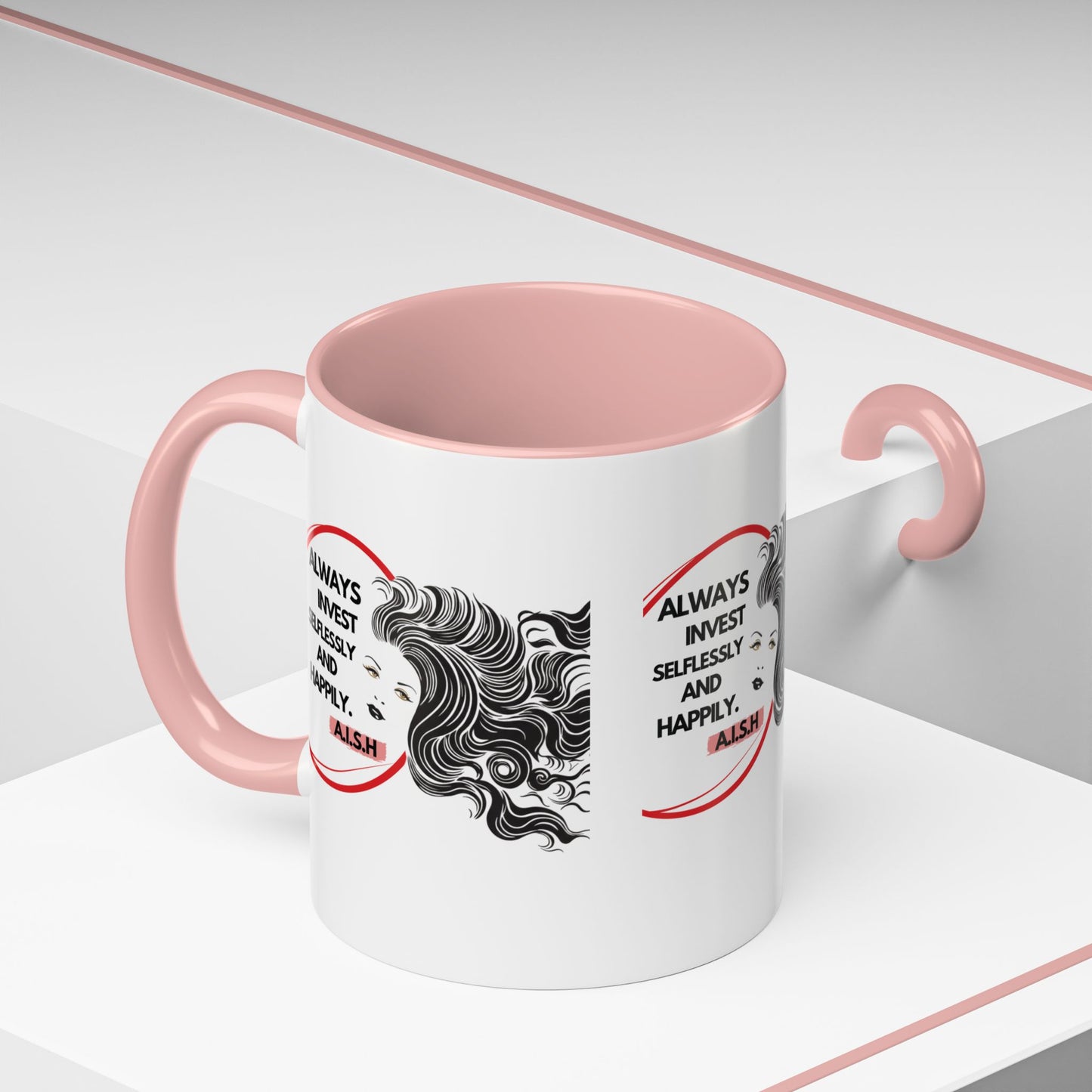 Personalized Inspirational Girl Accent Coffee Mug