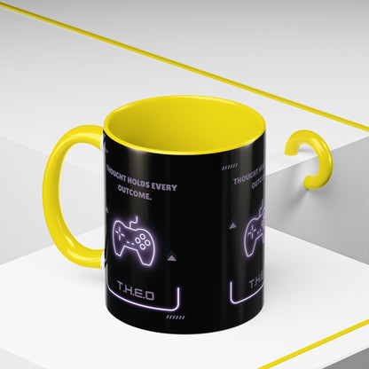 Personalized Initial Game Controller Accent Coffee Mug