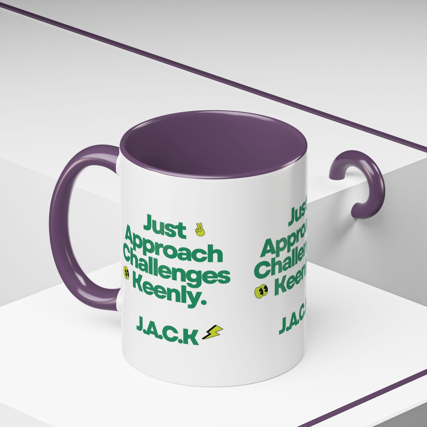 Personalized Simple Message Accent Coffee Mug