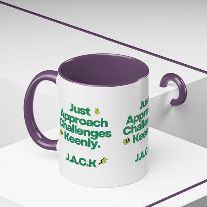 Personalized Simple Message Accent Coffee Mug