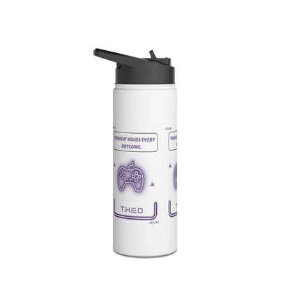 Personalized Initial Quote Controller Stainless Steel Water Bottle