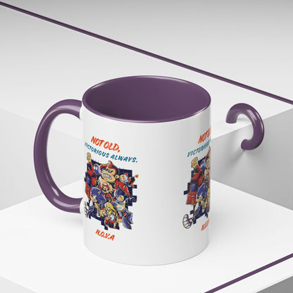 Personalized Victory Cartoon Accent Coffee Mug