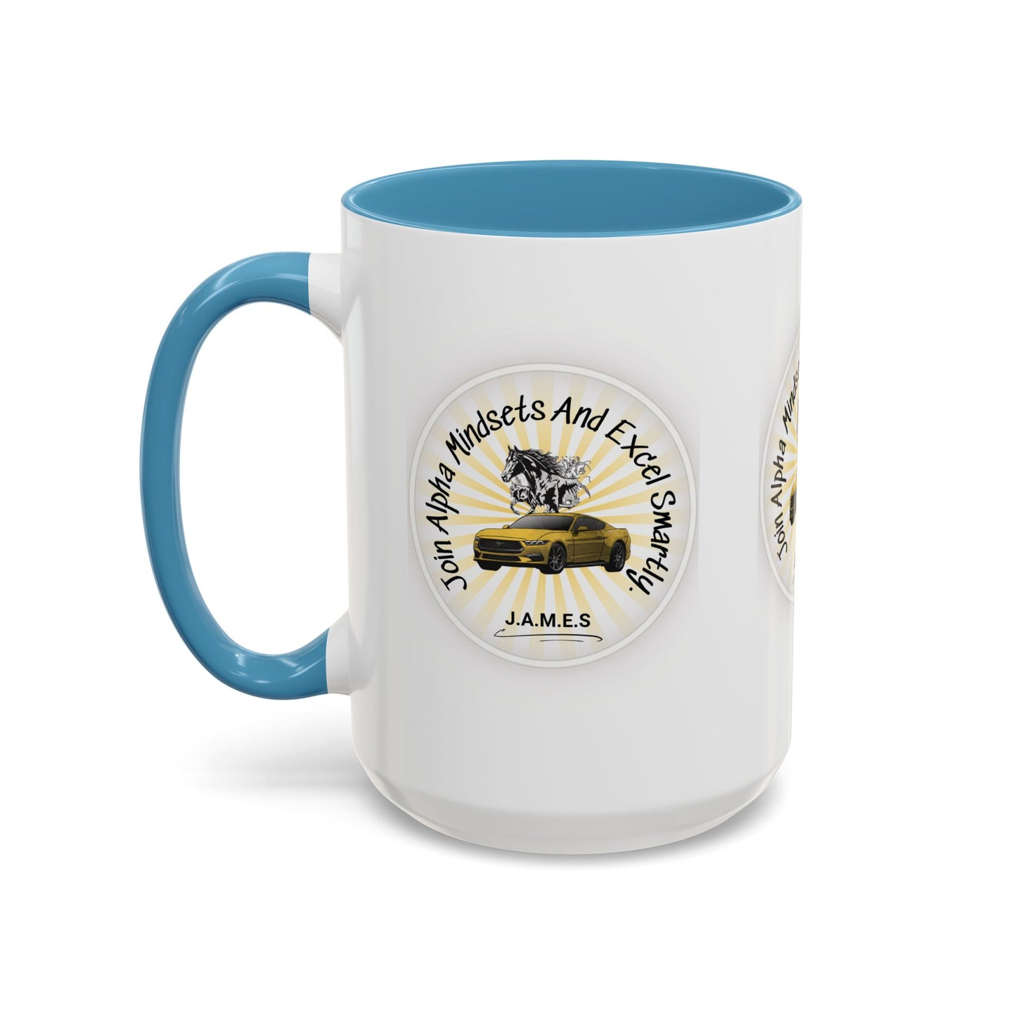 Personalized Car with Horse Accent Coffee Mug