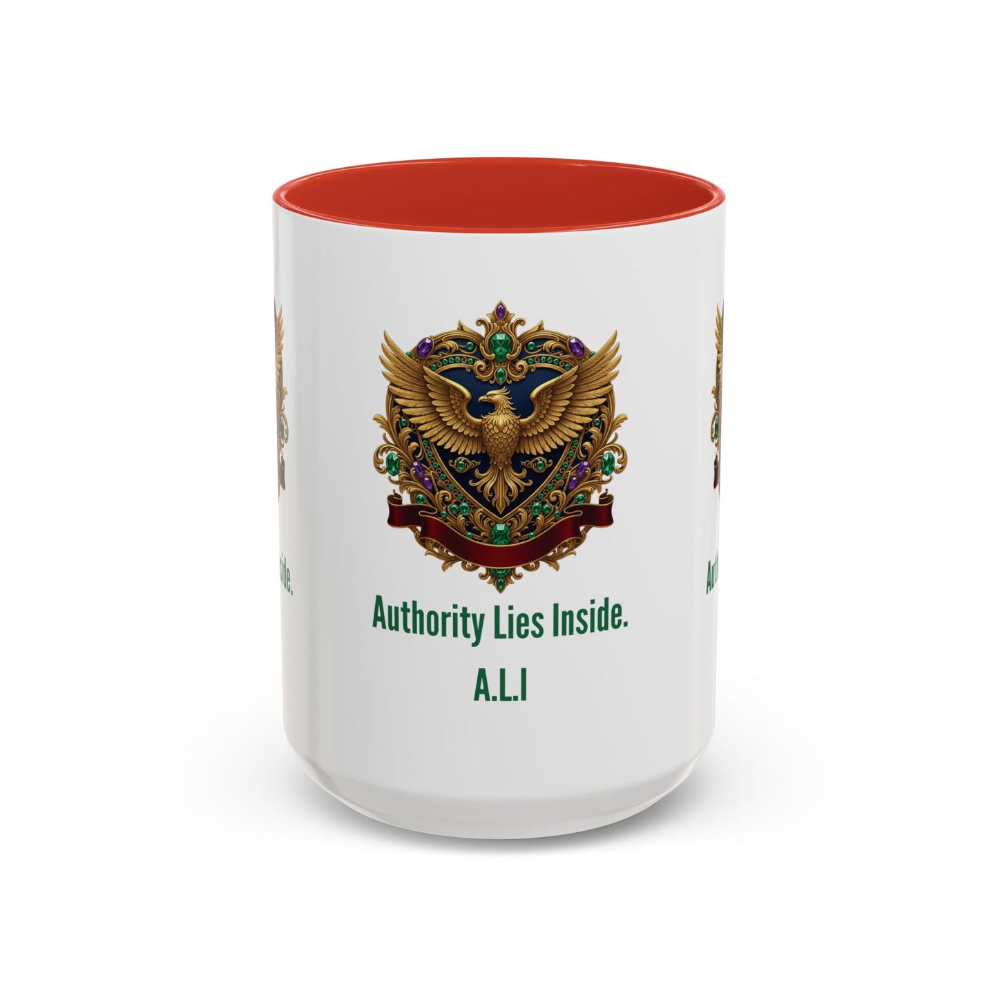 Personalized Initial Eagle Accent Coffee Mug