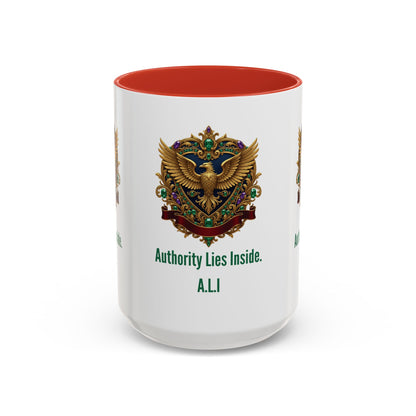 Personalized Initial Eagle Accent Coffee Mug