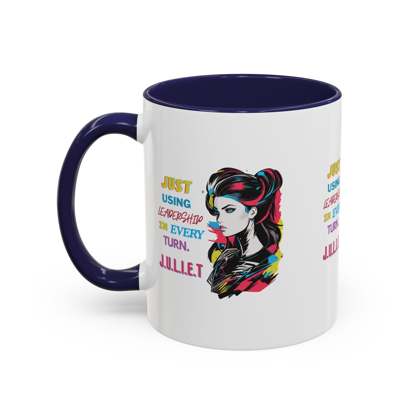 Personalized Vintage Girl Accent Coffee Mug