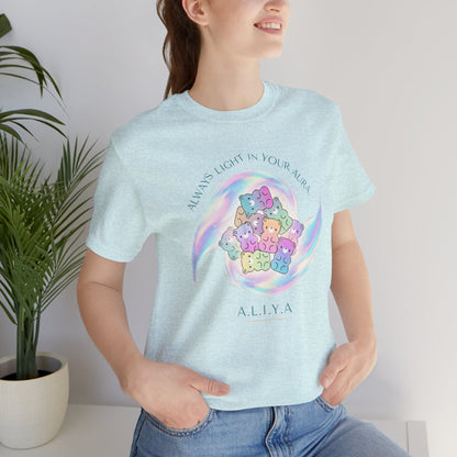 Personalized Pastel Teddy Heart Tee