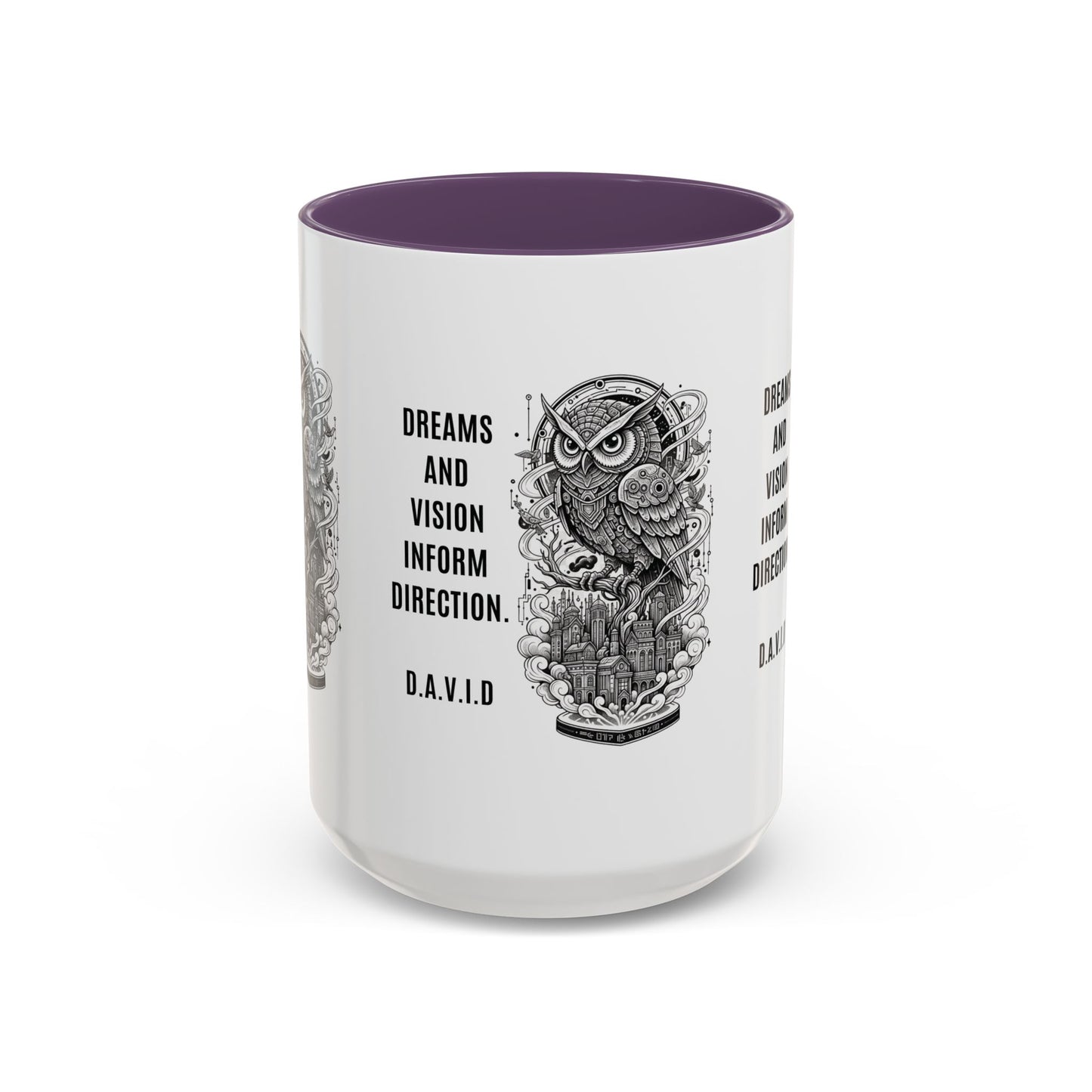 Personalized Owl Vision Accent Coffee Mug