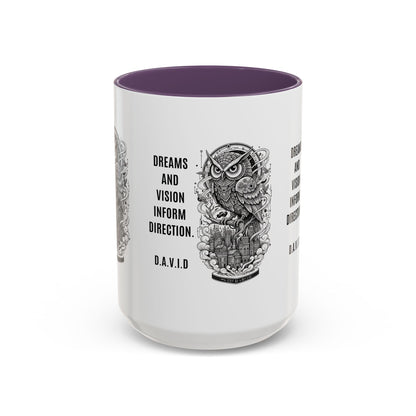 Personalized Owl Vision Accent Coffee Mug
