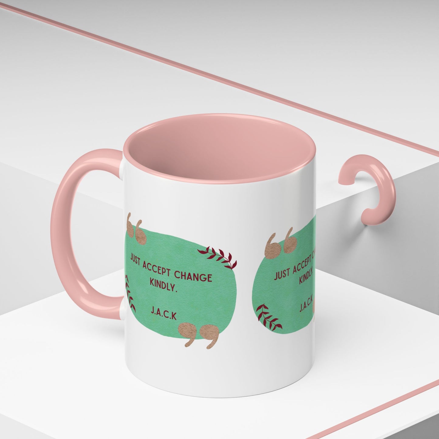 Personalized Note Box Accent Coffee Mug