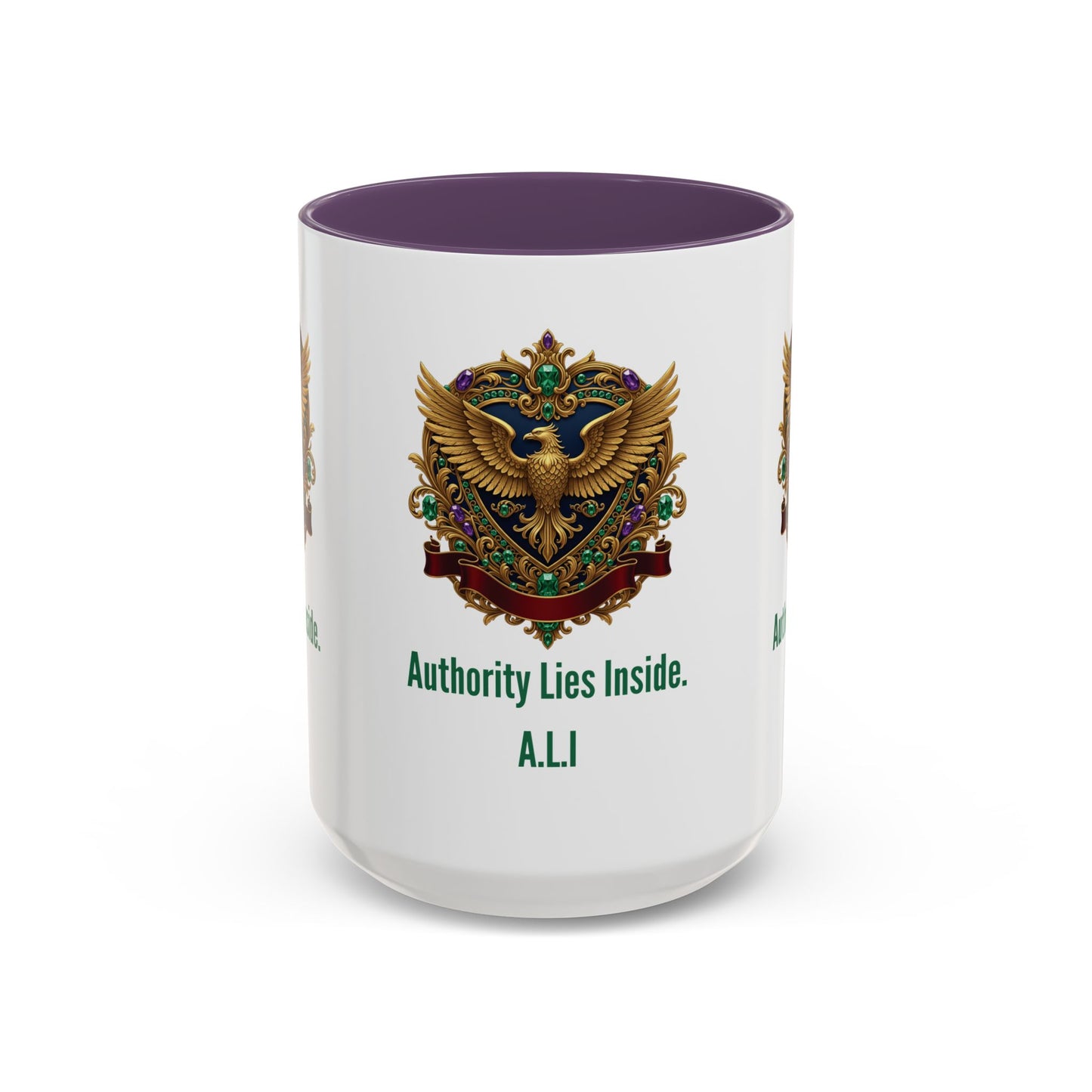Personalized Initial Eagle Accent Coffee Mug