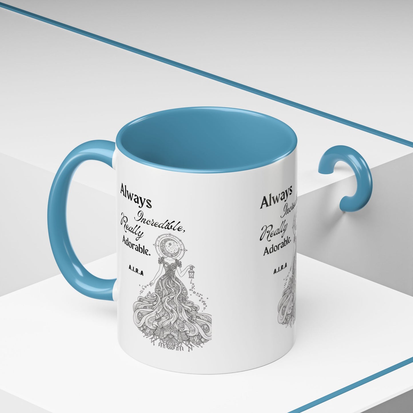 Personalized Girl With Light Accent Coffee Mug