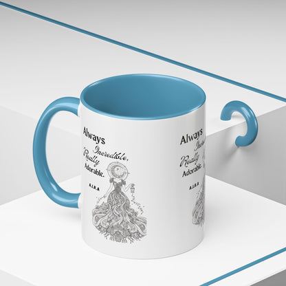 Personalized Girl With Light Accent Coffee Mug