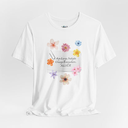 Personalized Floral Note Tee