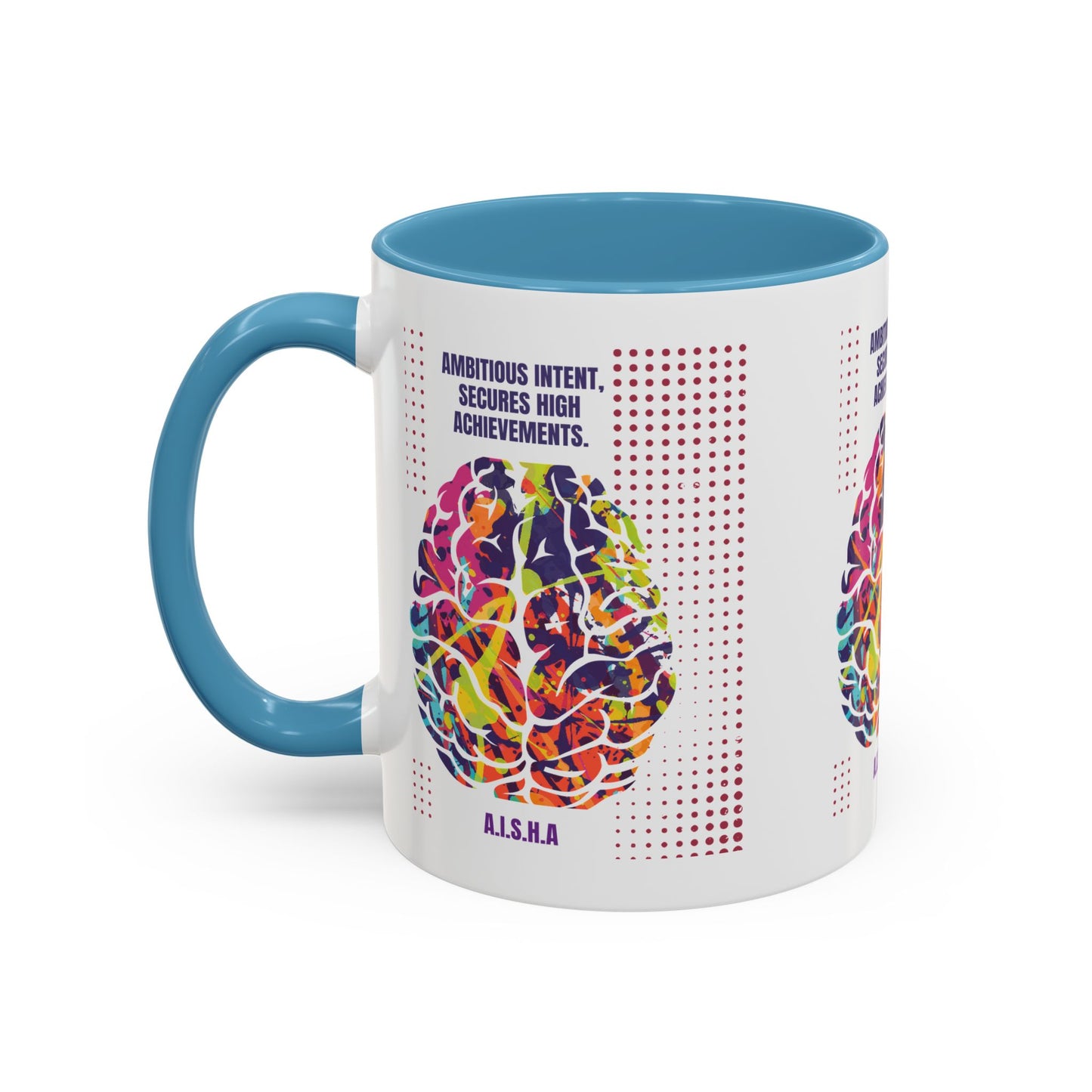 Personalized Initial Brain Accent Coffee Mug