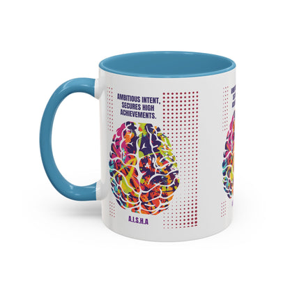Personalized Initial Brain Accent Coffee Mug