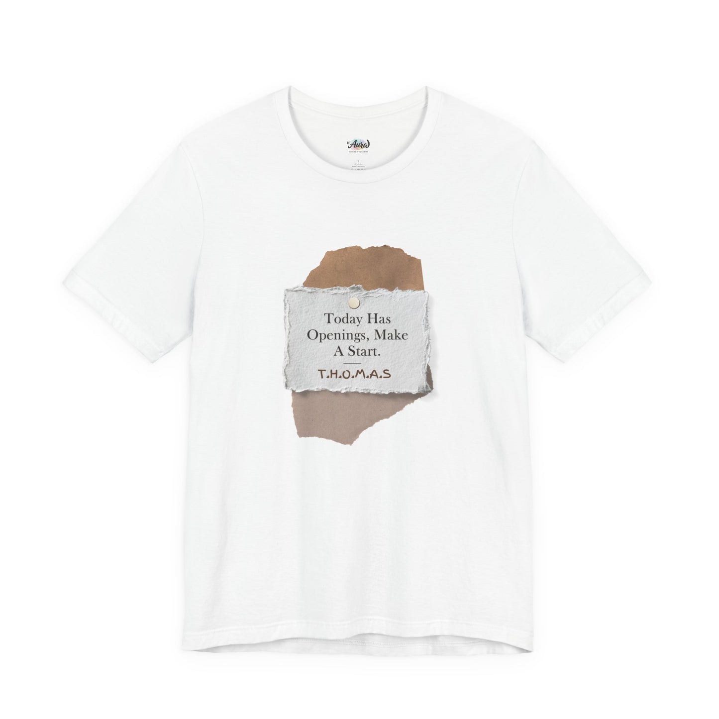 Personalized Torn Paper Motive Tee