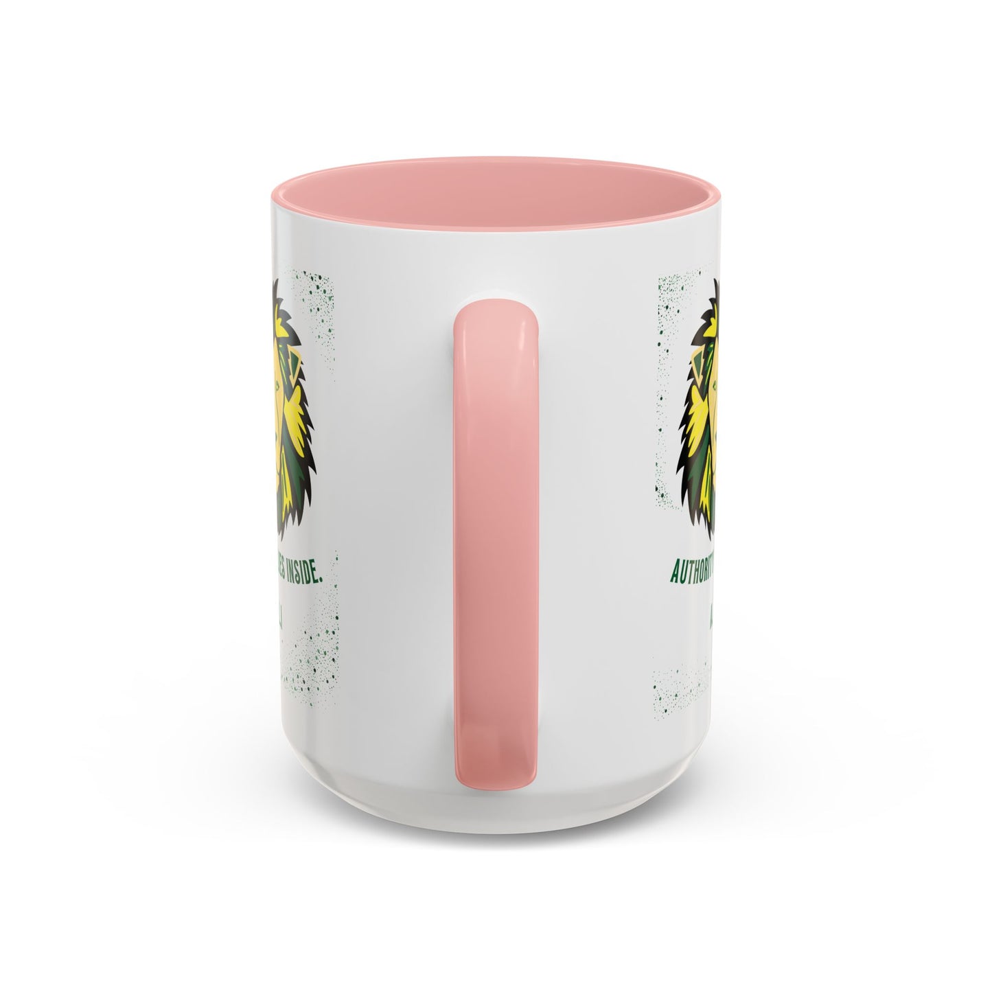 Personalized Initial Lion Accent Coffee Mug