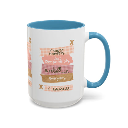 Personalized Message Pieces Accent Coffee Mug