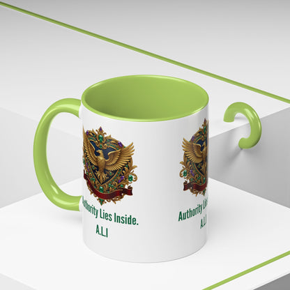 Personalized Initial Eagle Accent Coffee Mug