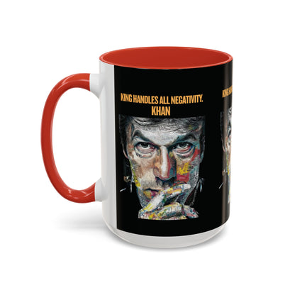 Personalized Initial Khan Accent Coffee Mug