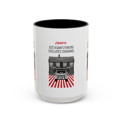Personalized Vintage Car Accent Coffee Mug