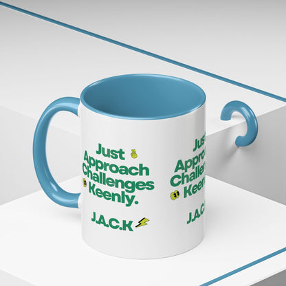 Personalized Simple Message Accent Coffee Mug