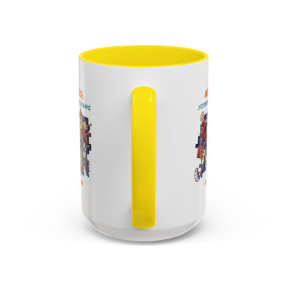 Personalized Victory Cartoon Accent Coffee Mug