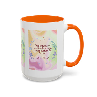 Personalized Ocean Theme Accent Coffee Mug