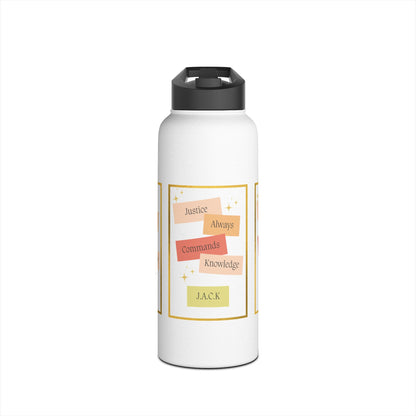 Personalized Initial Quote Patel Notes Stainless Steel Water Bottle