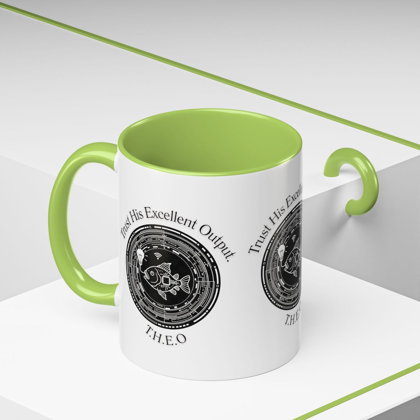 Personalized Spiritual Fish Accent Coffee Mug