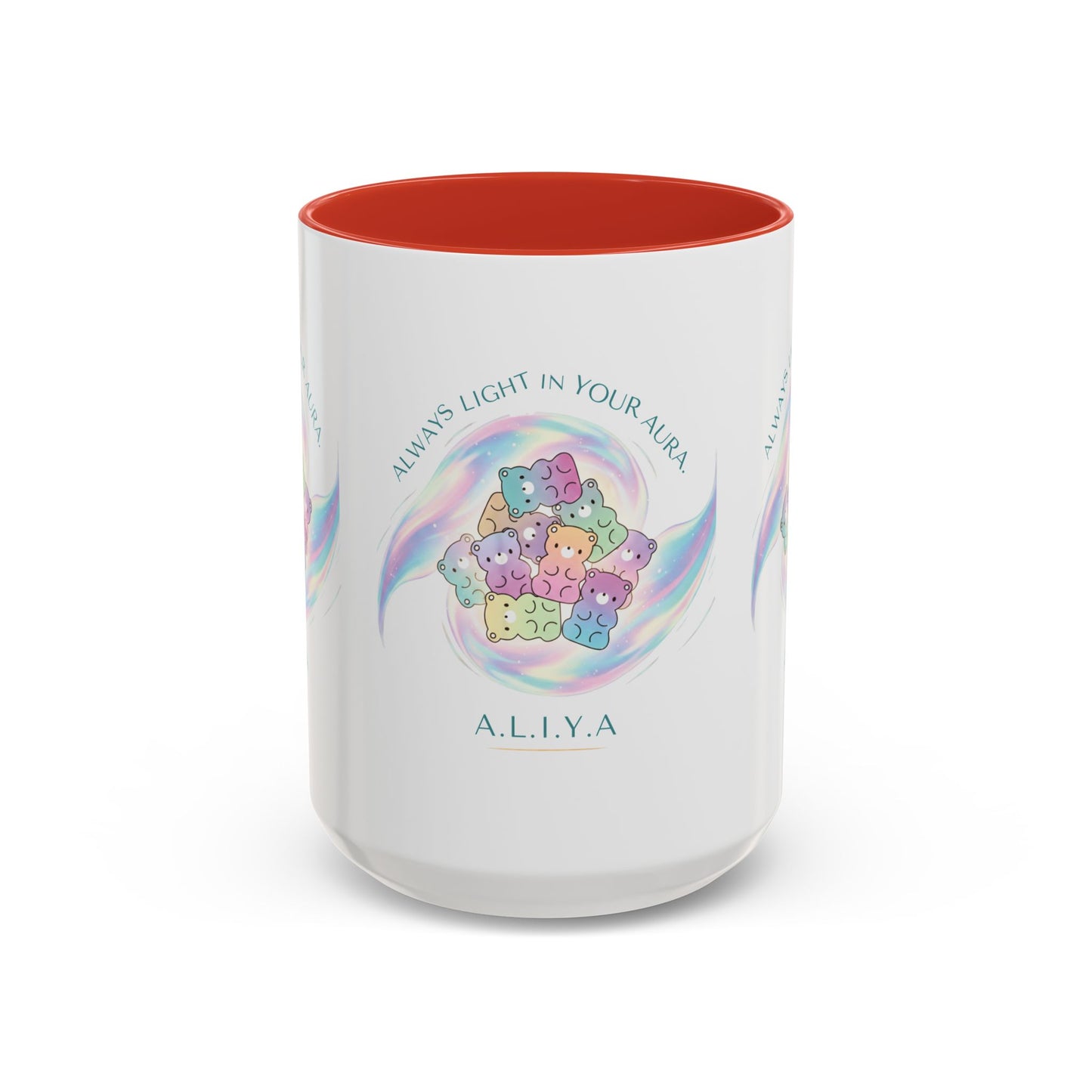 Personalized Initial Cloud Collage Accent Coffee Mug