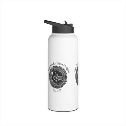 Personalized Initial Quote Fish Stainless Steel Water Bottle