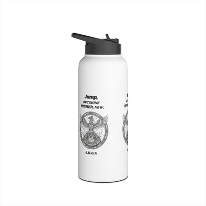 Personalized Initial Quote Eagle Wings Stainless Steel Water Bottle