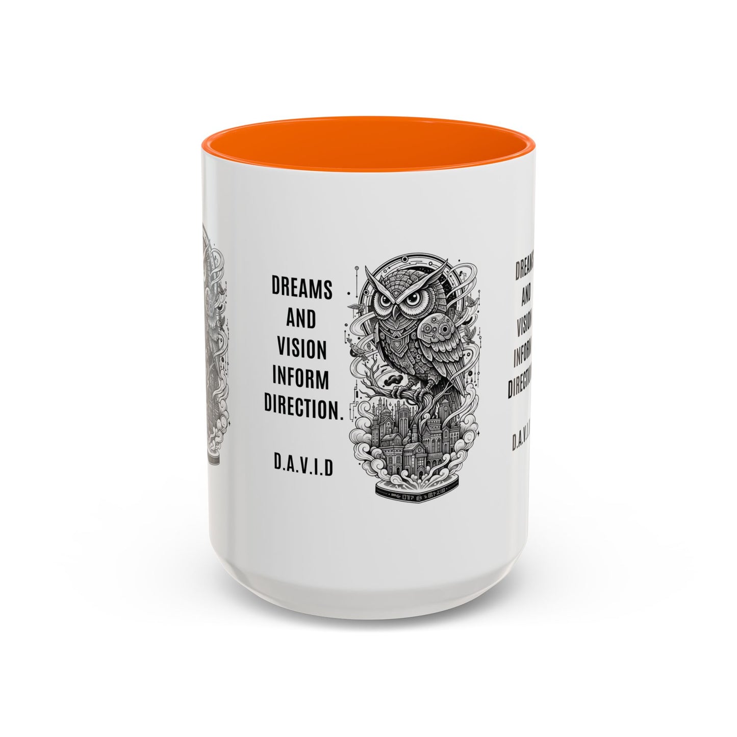 Personalized Owl Vision Accent Coffee Mug