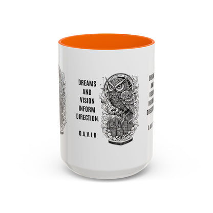 Personalized Owl Vision Accent Coffee Mug
