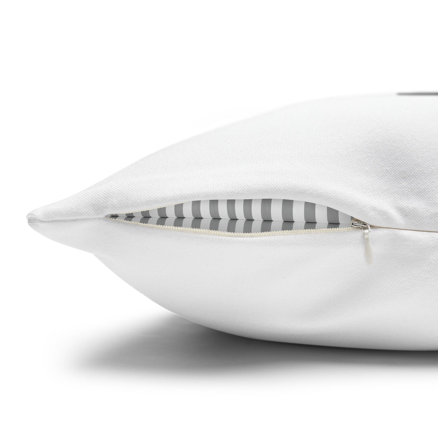 Personalized Initial Quote Owl Vision — Custom Sayings on Square Poly Canvas Pillowcase