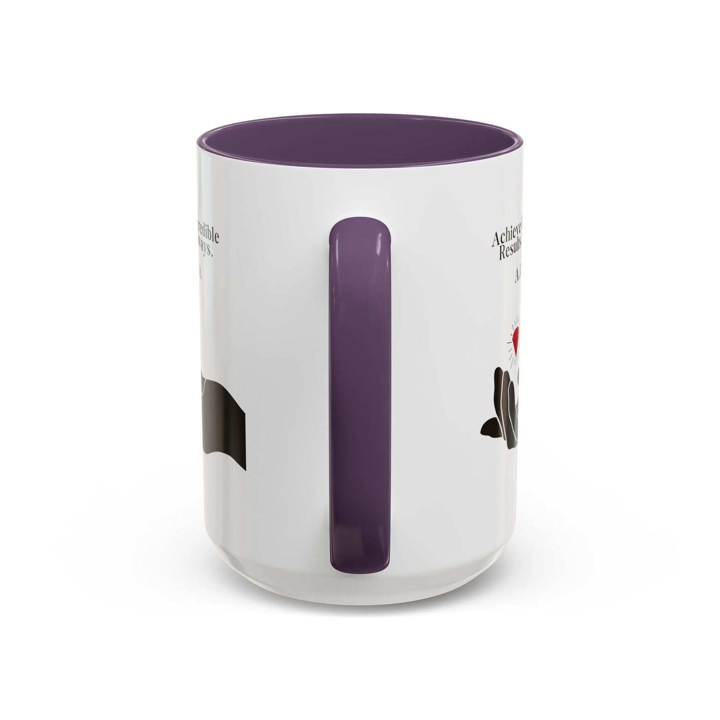 Personalized Initial Hand and Gem Accent Coffee Mug