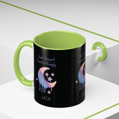 Personalized Moon Dripping Accent Coffee Mug