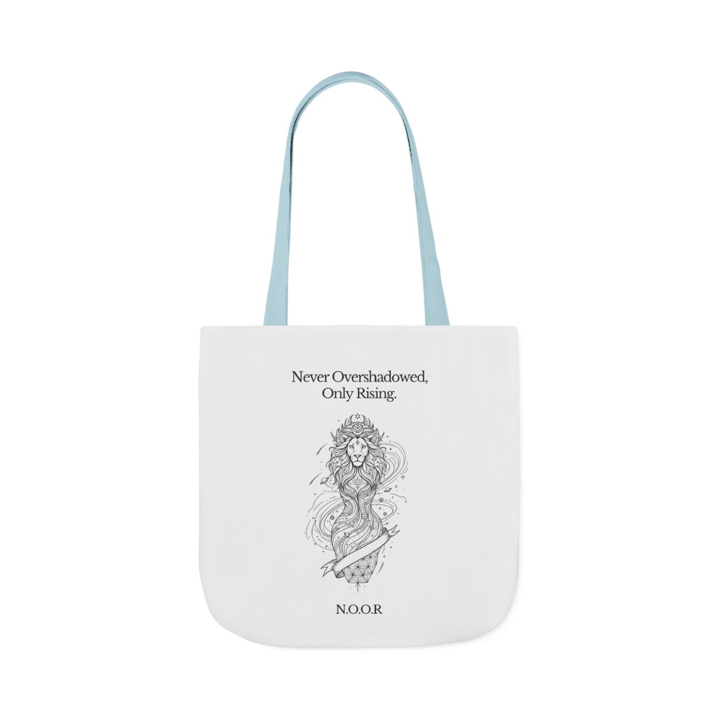 Personalized Initial Quote Girl Lion Canvas Tote Custom Name