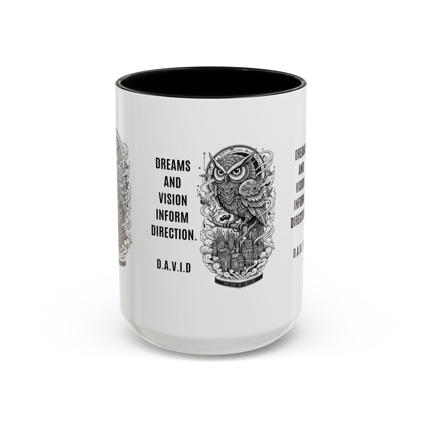Personalized Owl Vision Accent Coffee Mug