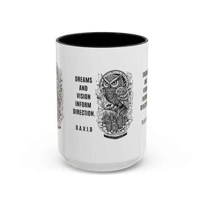Personalized Owl Vision Accent Coffee Mug