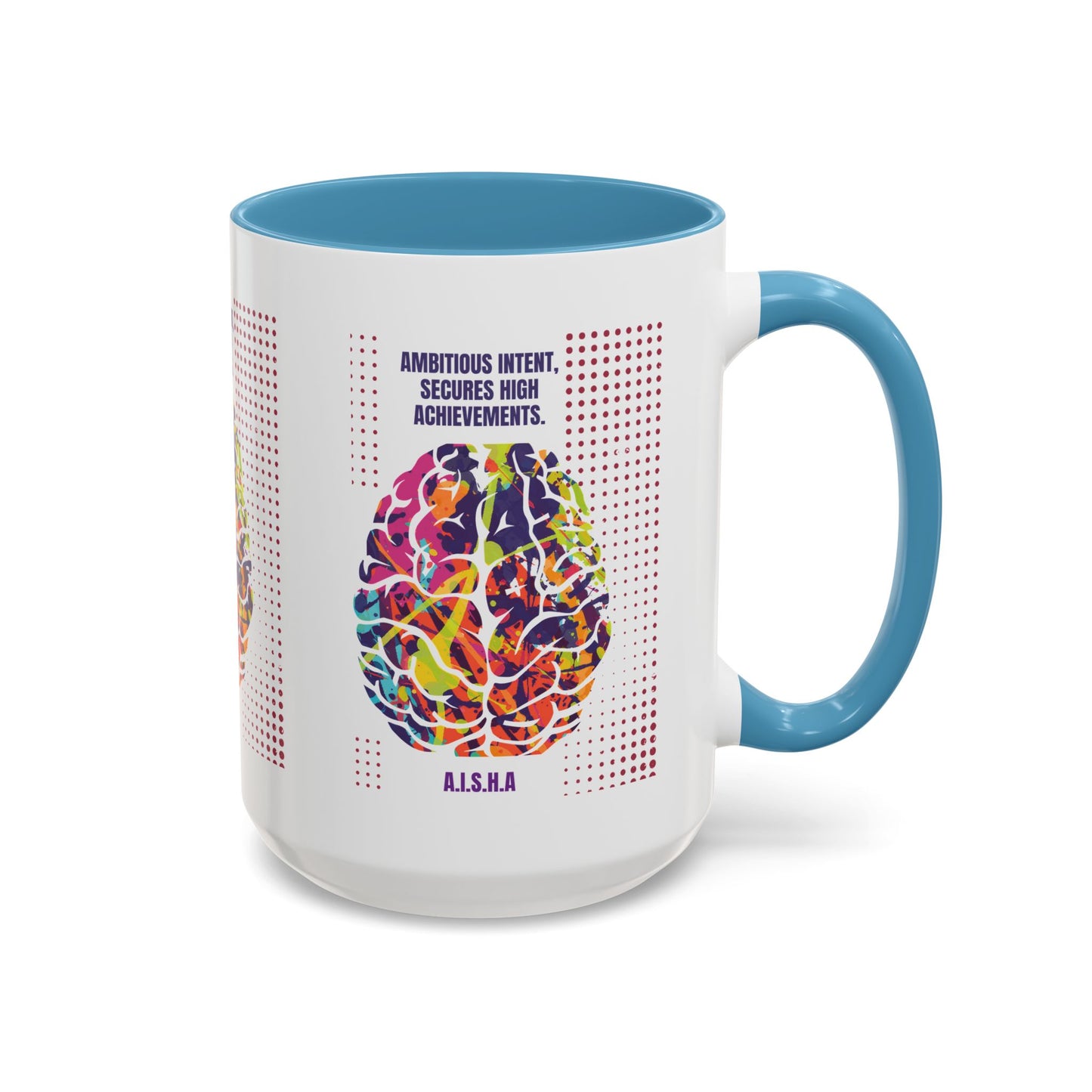Personalized Initial Brain Accent Coffee Mug