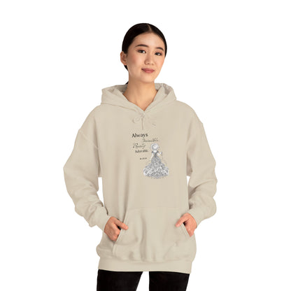 Personalized Girl with light Hooded Sweatshirt
