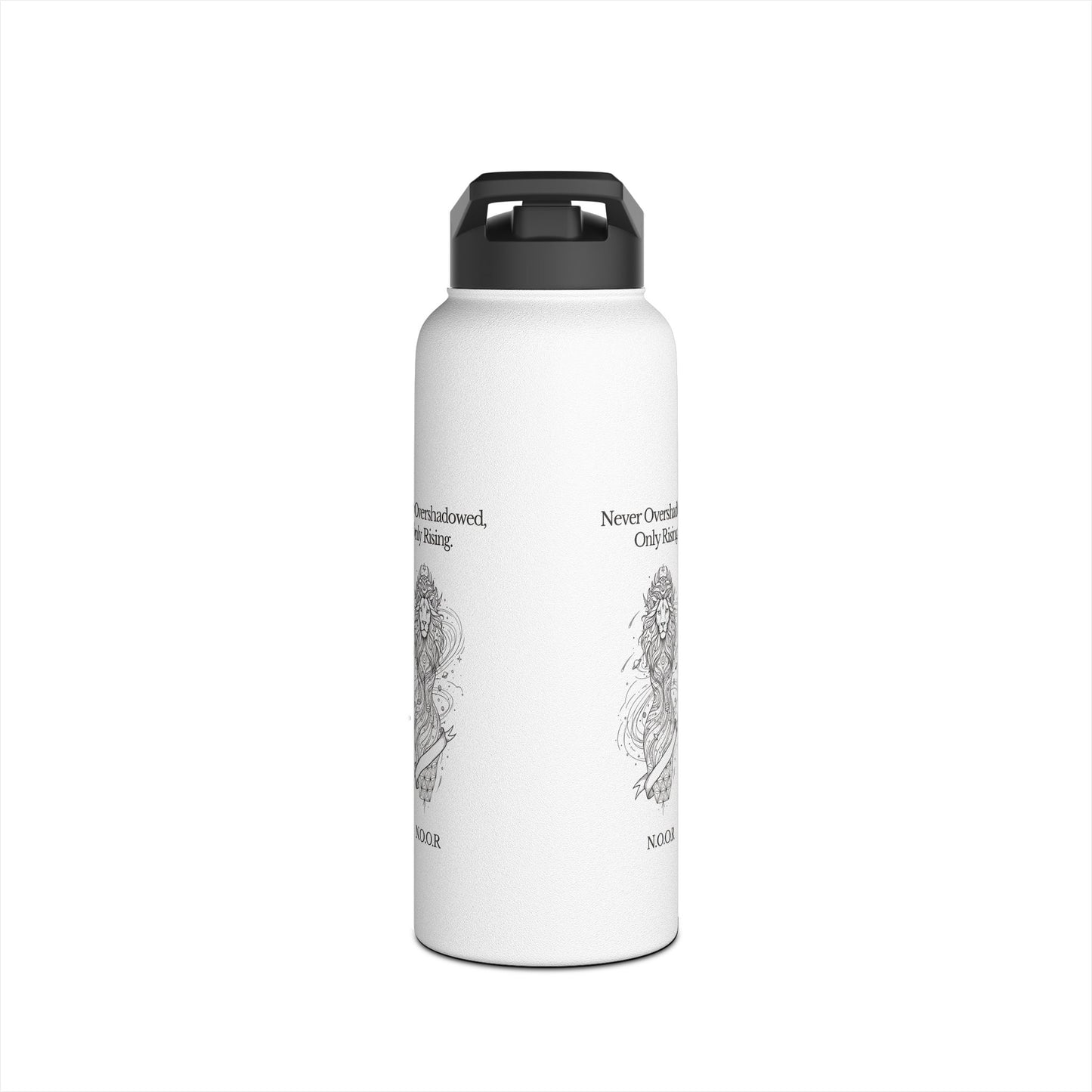 Personalized Initial Quote Girl Lion Stainless Steel Water Bottle