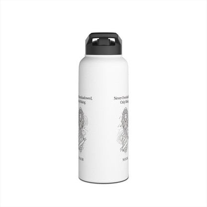 Personalized Initial Quote Girl Lion Stainless Steel Water Bottle