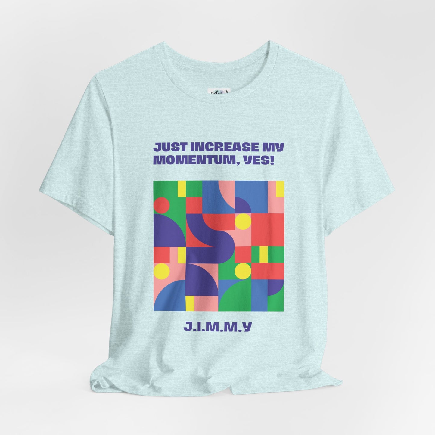 Personalized Momentum Graphic Colorful Geometric Design Tee
