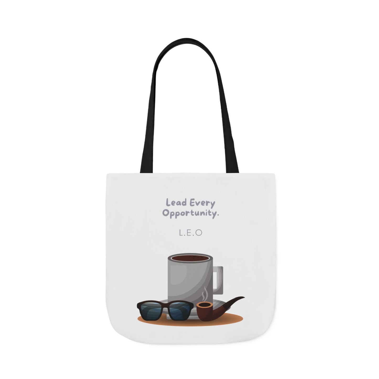 Personalized Initial Quote Sunglasses and Coffee Canvas Tote Custom Name